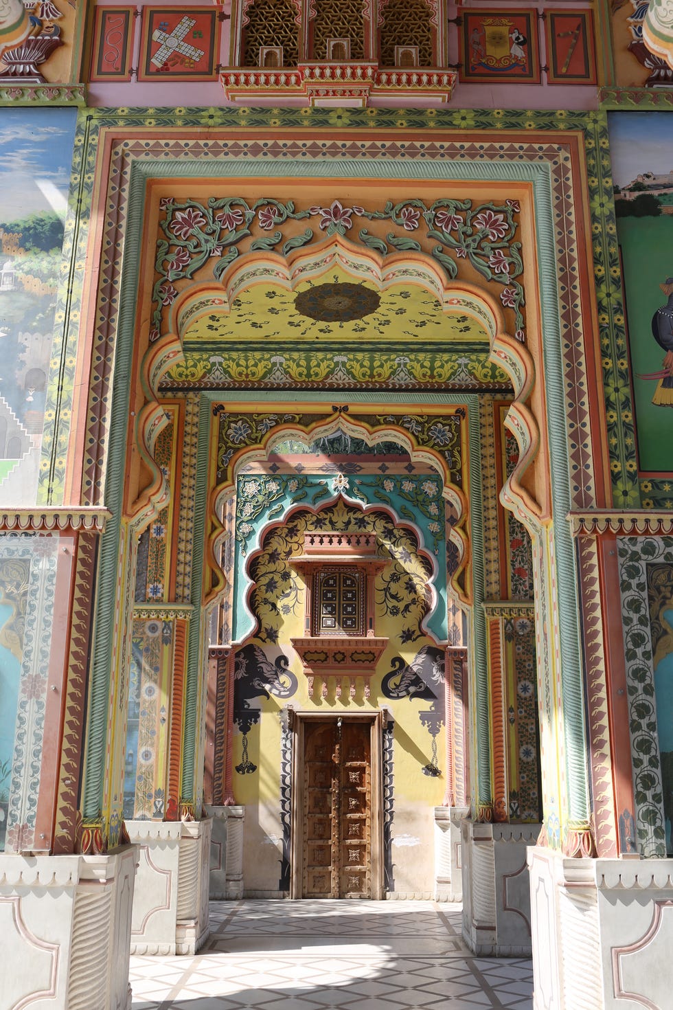 ornate architecture in rajasthan, northern india
