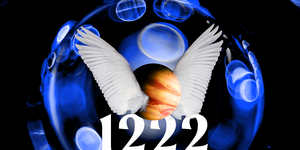 the number 1222 under a winged planet
