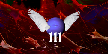 the number 111 under a winged planet