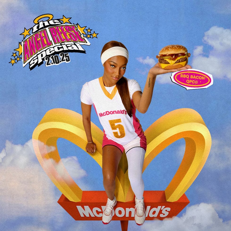 angel reese mcdonald's meal