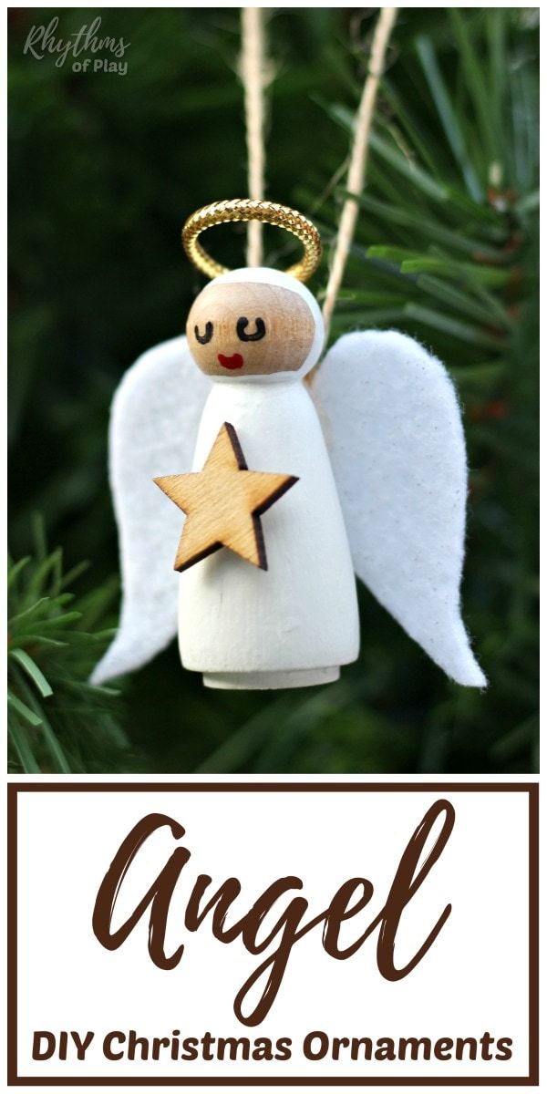 Christmas Decorations, Angel with Harp, Christmas Angel Home Decor, Ha –  LUV2BRD