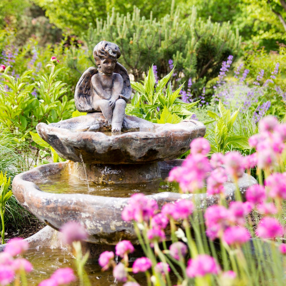 Angel Statue Fountain in Garden angel statue fountain in garden