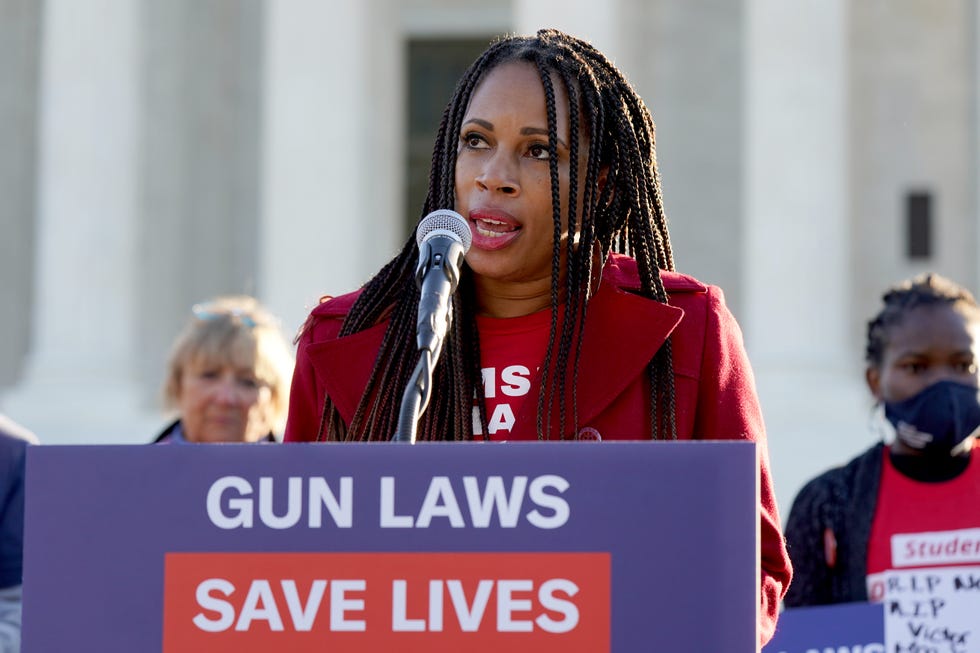 gun violence survivors gather in front of the supreme court ahead of oral argument in nysrpa v bruen