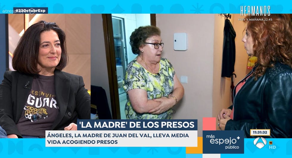 la madre de juan del val tiene una asociacion para reinsertar presos