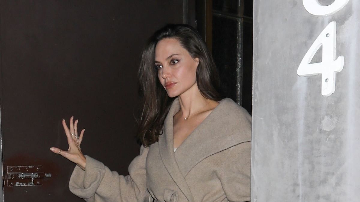 Angelina Jolie Wears Chic Max Mara Coat Out In Los Angeles