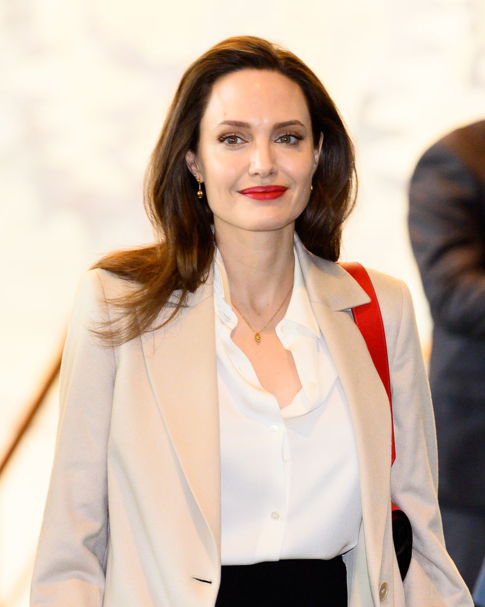 Angelina Jolie, Actor and UNHCR Special Envoy seen during...