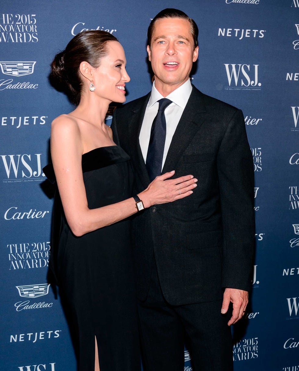 Angelina Jolie y Brad Pitt en un acto de periódico 'WSJ'