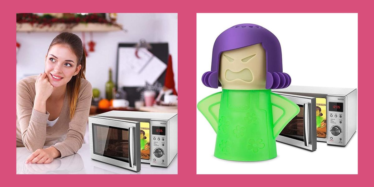 Microwave steam cleaner in tha shape of funny LADY character