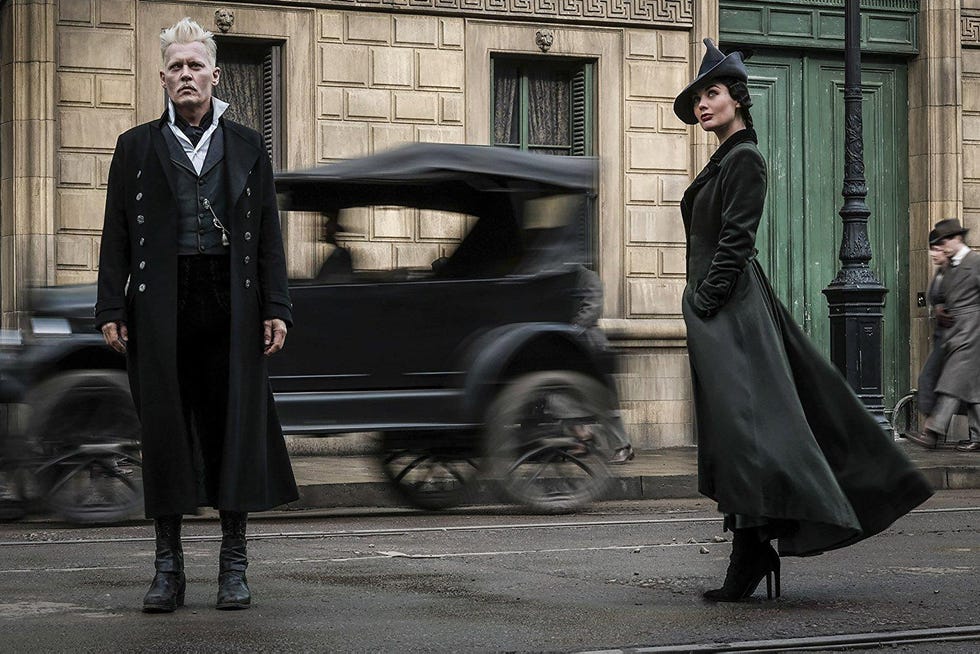 animales fantásticos los crímenes de grindelwald 2018, con johnny depp y zöe kravitz