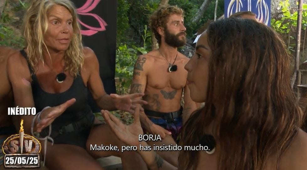 makoka y anita discuten en 'supervivientes'