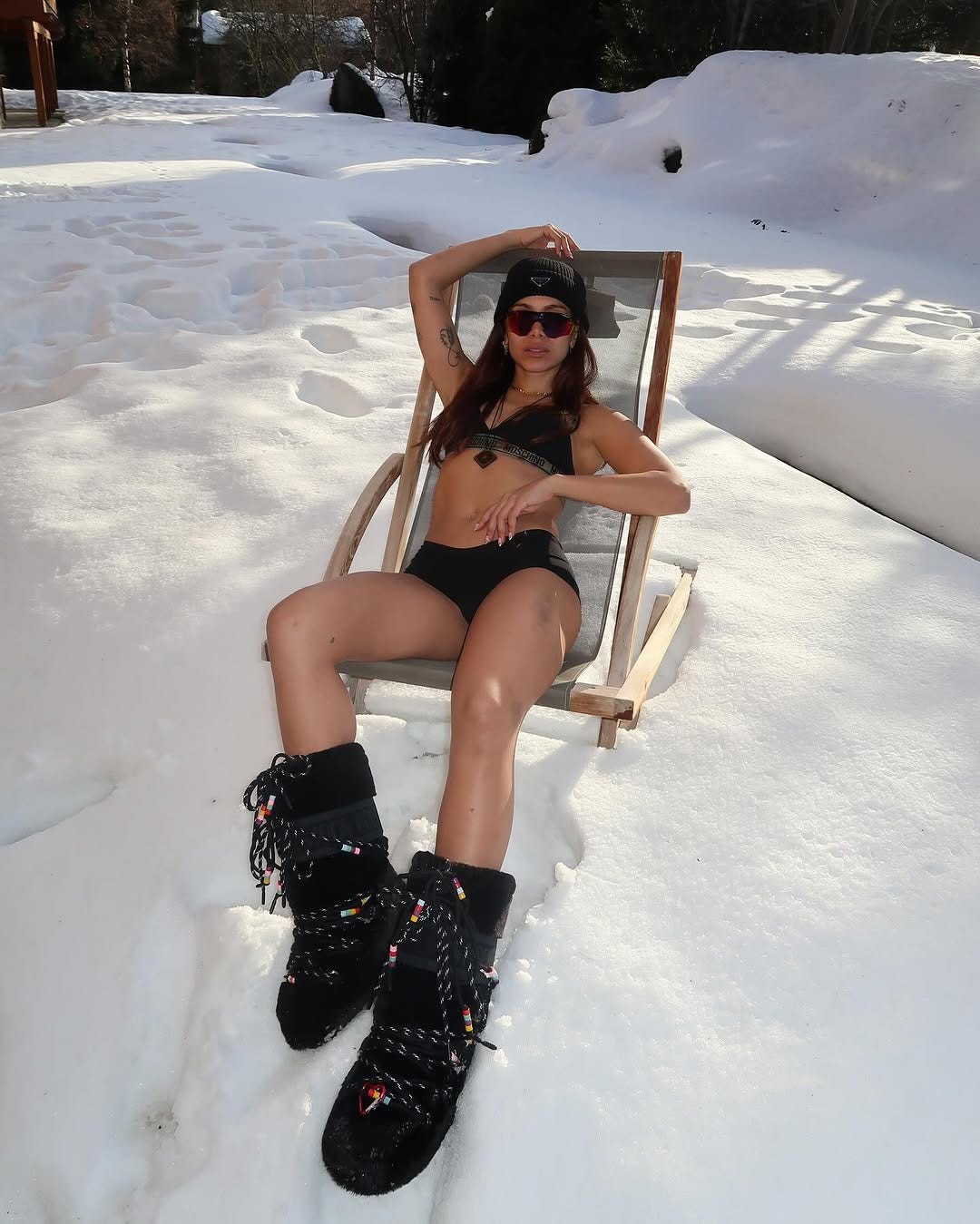 Anitta Is Ready for Anything in a Bikini and Snow Boots