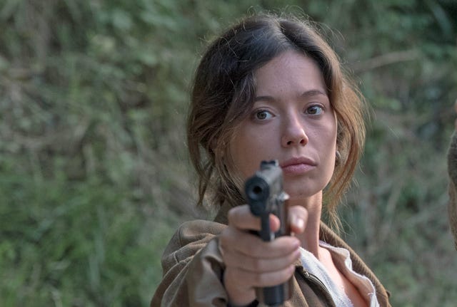 Anna Castillo caracterizada como Txiki, su personaje en la serie de Movistar 'La línea invisible'