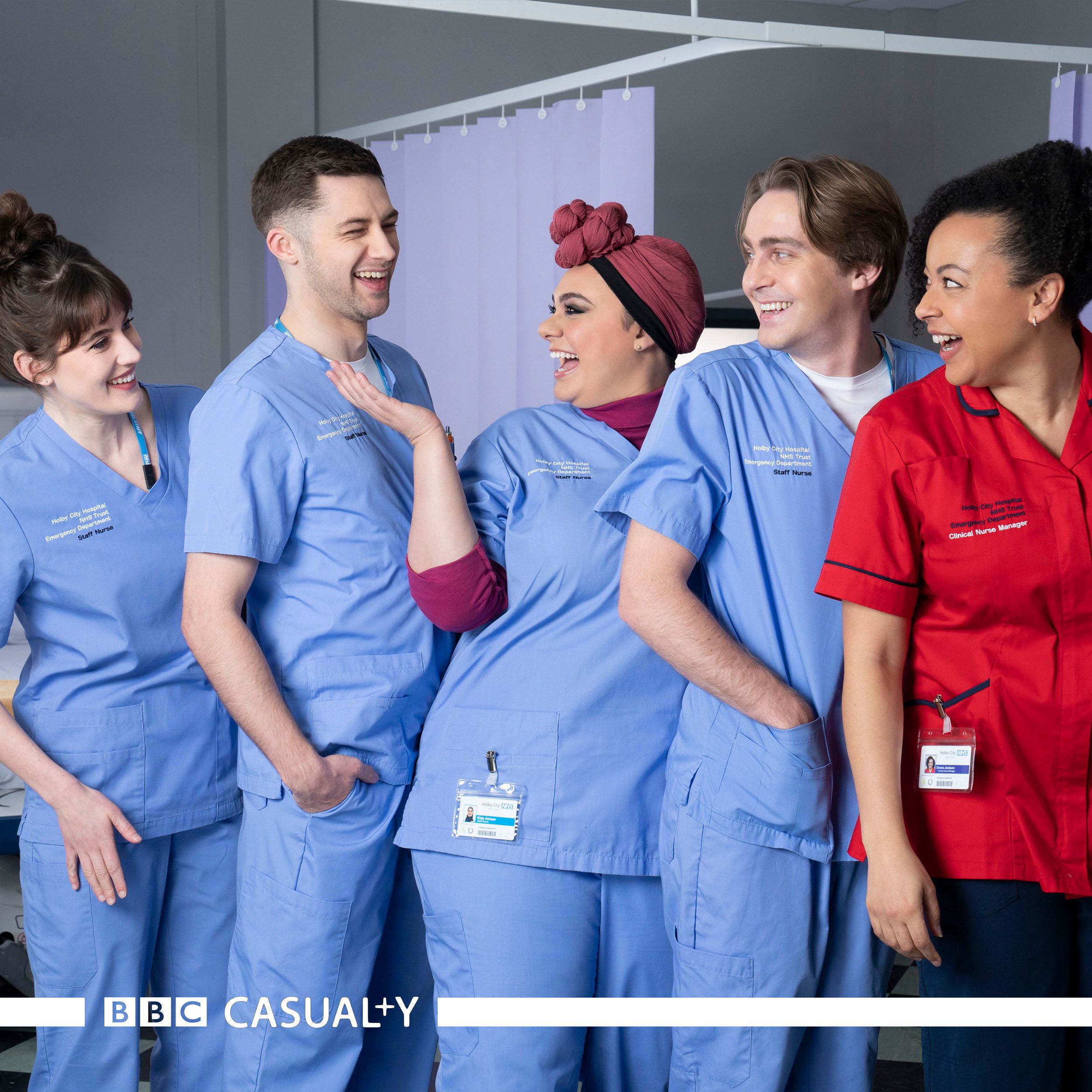 Casualty announces new cast members as Barney Walsh, Anna Chell, Sarah  Seggari and Eddie-Joe Robinson join as new nursing recruits - Media Centre
