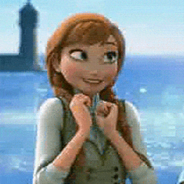 Frozen, Anna, excited GIF