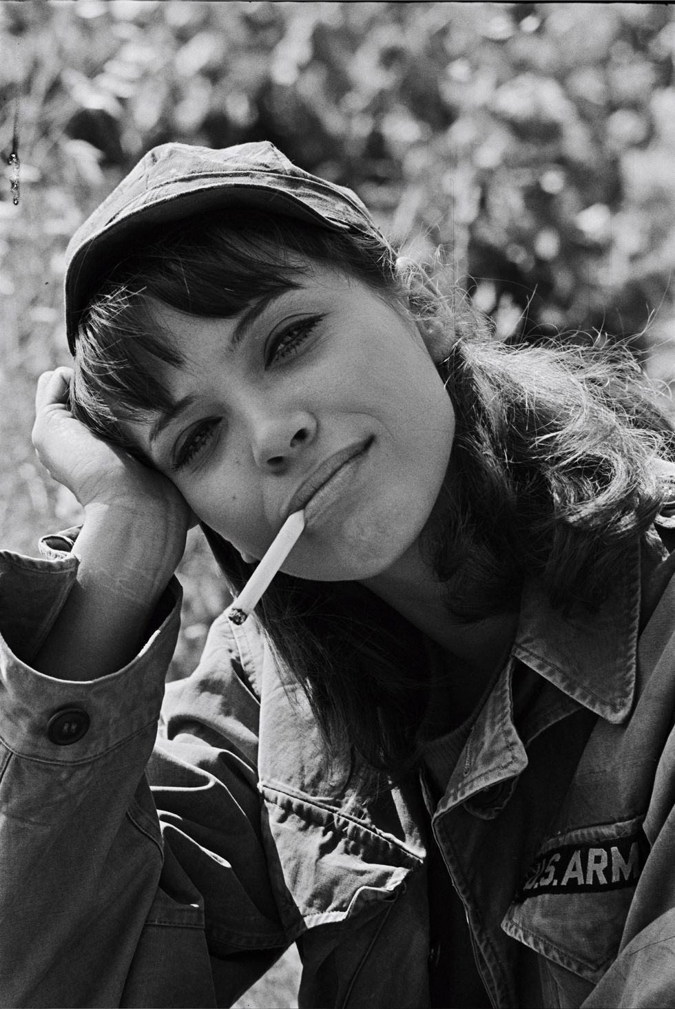 france   june 01  shooting pierrot le fou anna karina in france in june, 1965  photo by reporters associesgamma rapho via getty images
