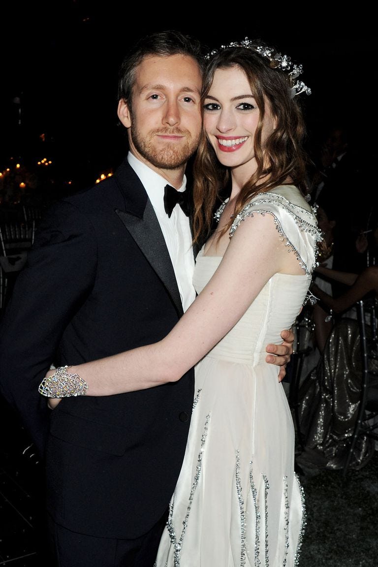Anne Hathaway and Adam Shulman