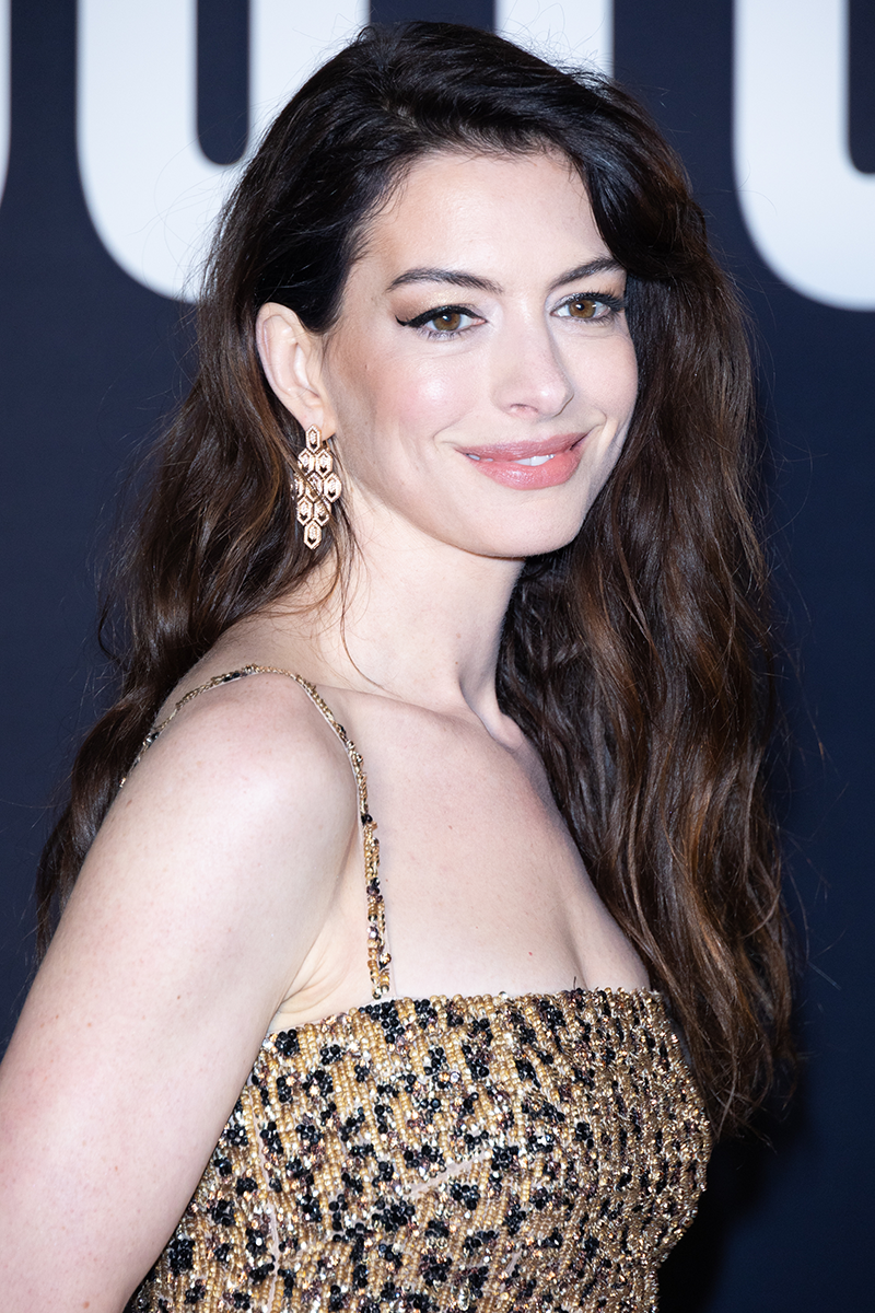 Anne Hathaway's Givenchy micro mini is a huge slay