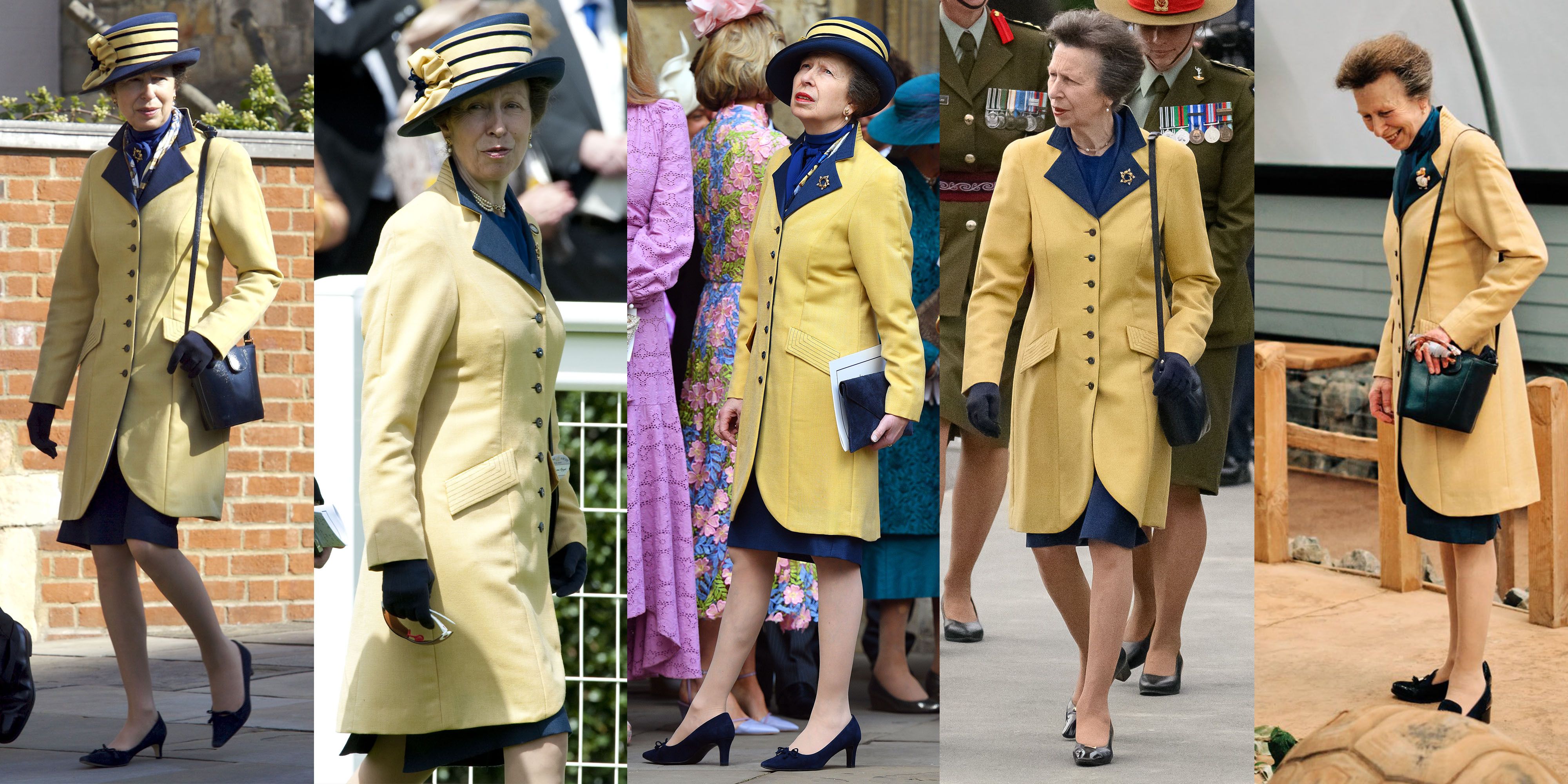 Kate Middleton Wears Cream Skirt Suit Out with Princess Anne