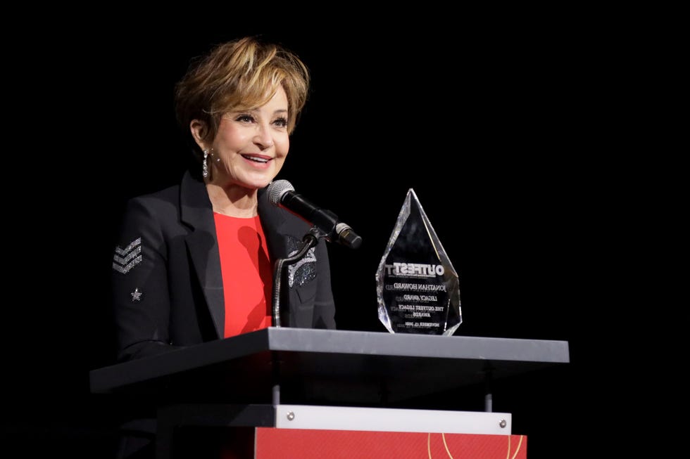 annie potts at 2021 outfest legacy awards gala presented by cadillac and imdb