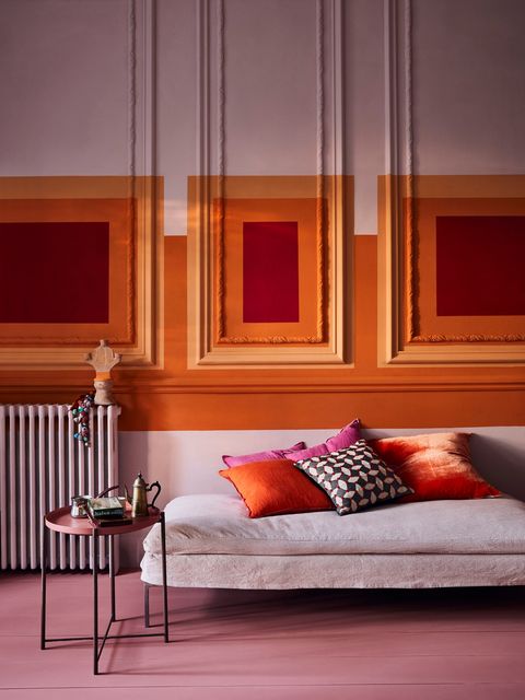 decorating with red orange pink