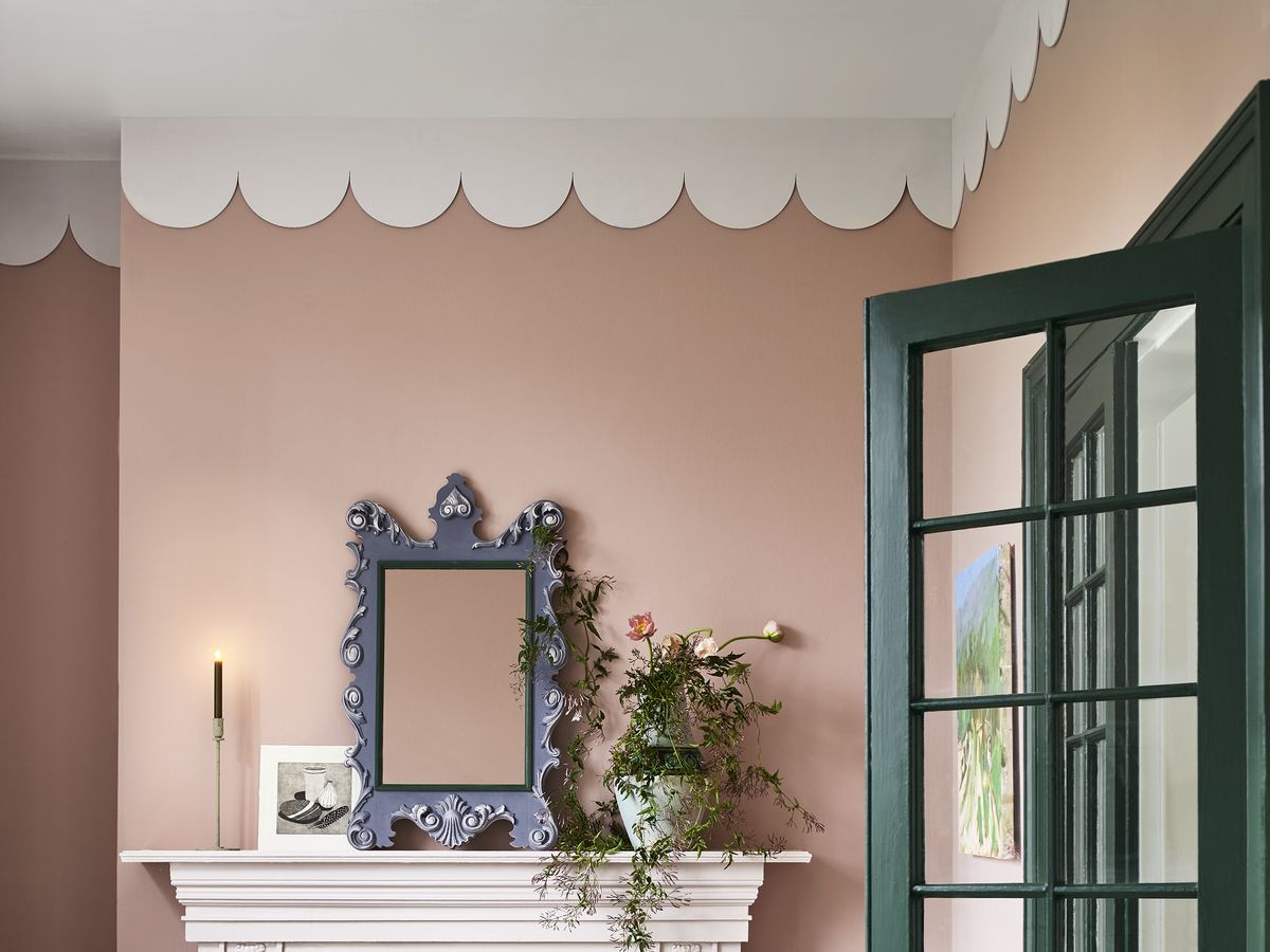 How to paint a scalloped wall - Scalloped walls painting trend