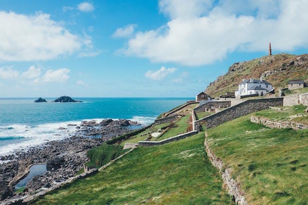 Coast, Sky, Sea, Headland, Promontory, Coastal and oceanic landforms, Ocean, Beach, Shore, Bay, 