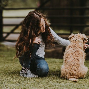 bambina con cane