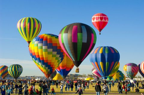 annual albuquerque international hot air balloon fiesta, albuquerque, new mexico