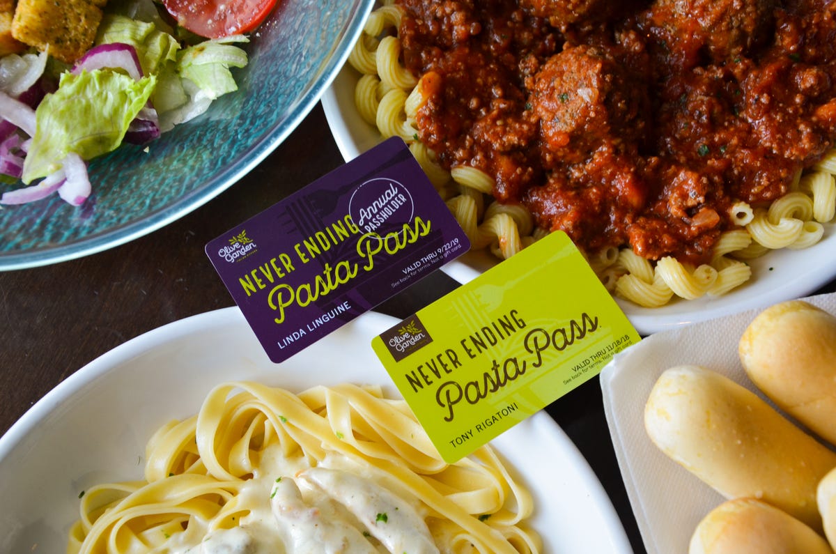 Olive Garden Is Giving Out 10 More Yearlong Pasta Passes - Olive Garden  Extends Never Ending Pasta Pass With Online Scavenger Hunt