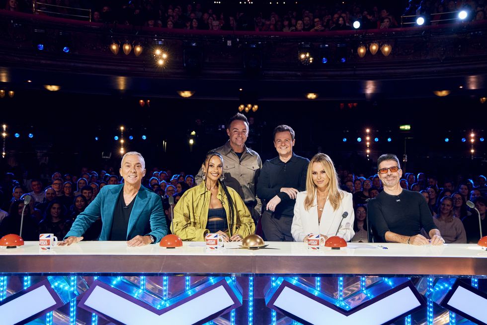 Ant und Dec, Bruno Tonioli, Alesha Dixon, Amanda Holden, Simon Cowell, TV-Show „Britain's Got Talent“, Staffel 17