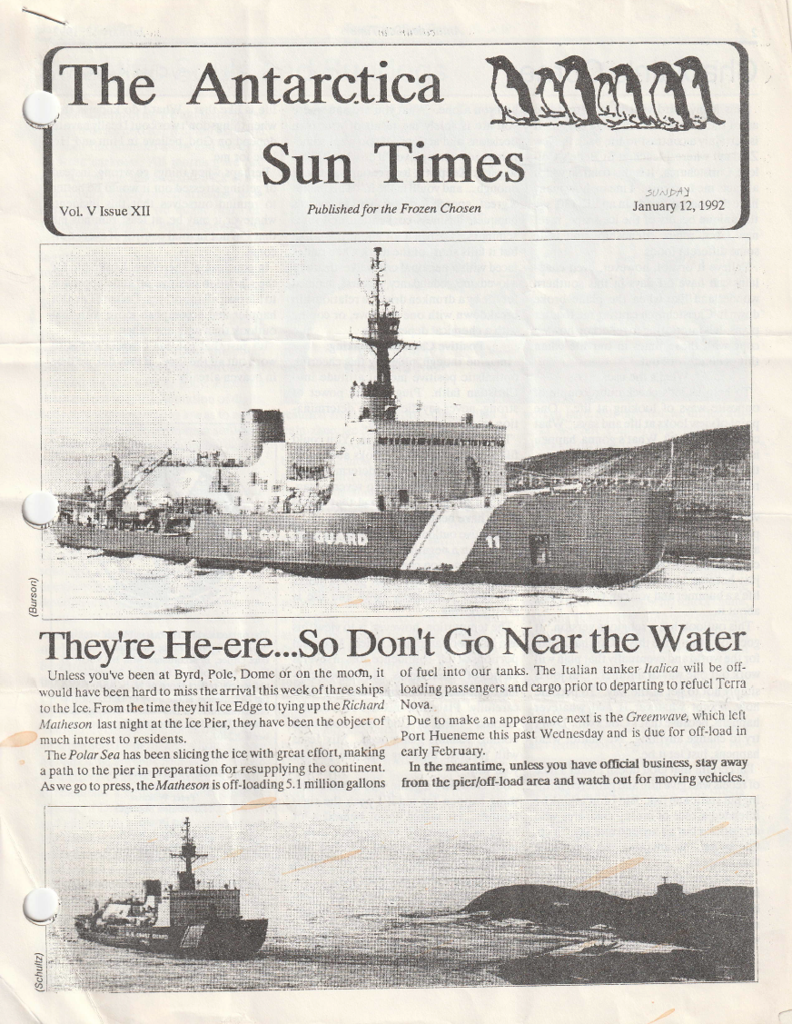 antarctica sun times