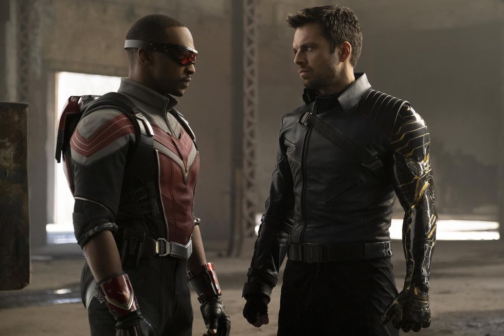 anthony mackie, sebastian stan, the falcon and the winter soldier