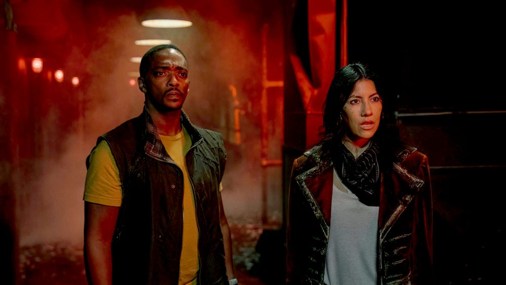 Marvel's Anthony Mackie teams up with Stephanie Beatriz in Twisted ...