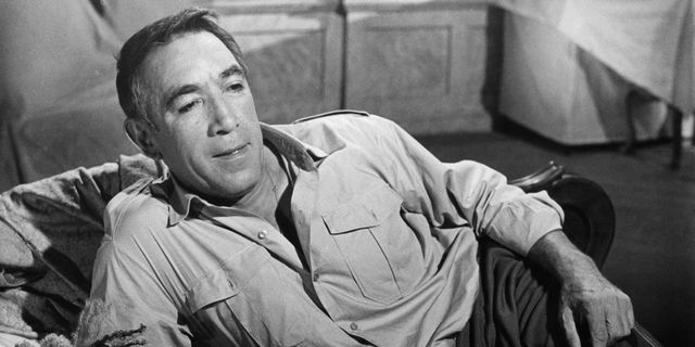 anthony quinn relaxing on couch in a scene from the film 'lost command', 1966 photo by columbia picturesgetty images