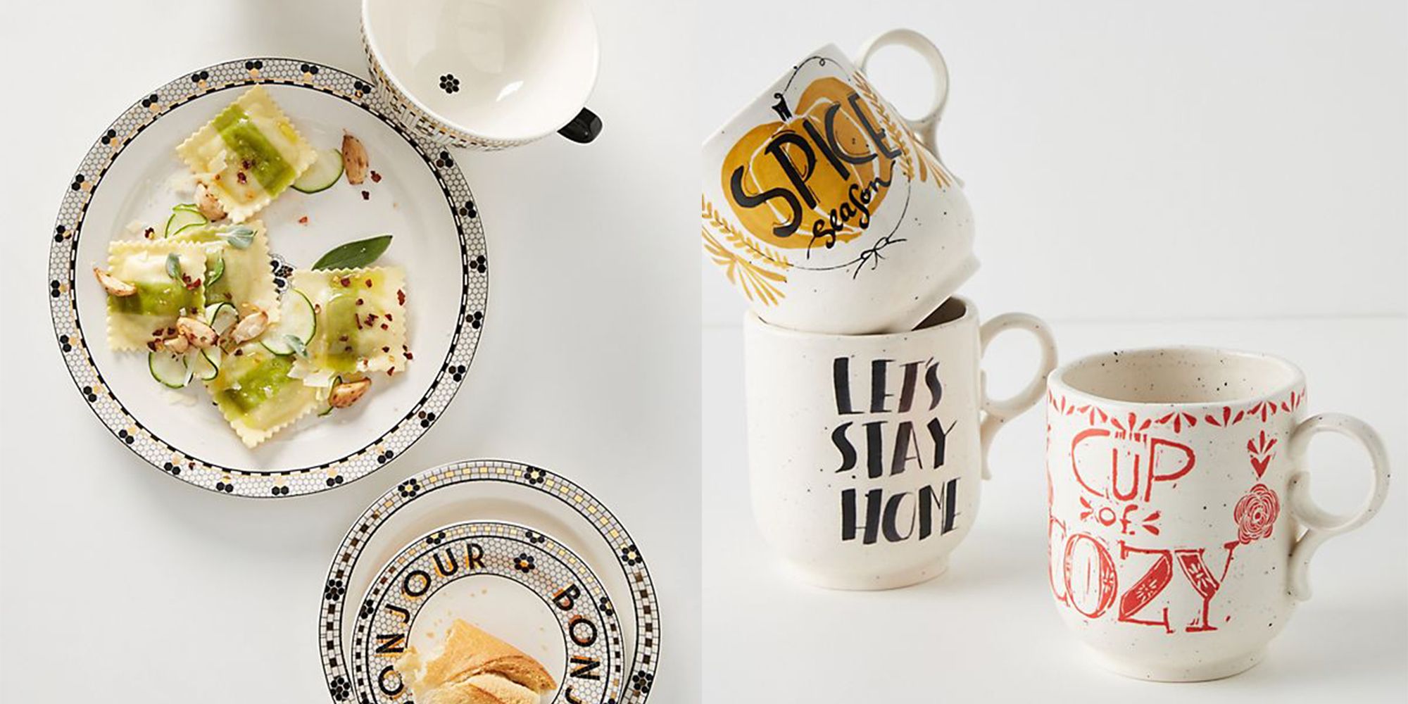 Anthropologie's Festive Bistro Tile Monogram Mug a Must-Have - Parade