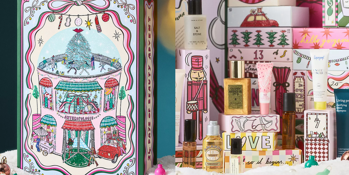 Anthropologie's Beauty Advent Calendar is Filled With $300 Worth of Luxury Products—Shop Now Before It Sells Out