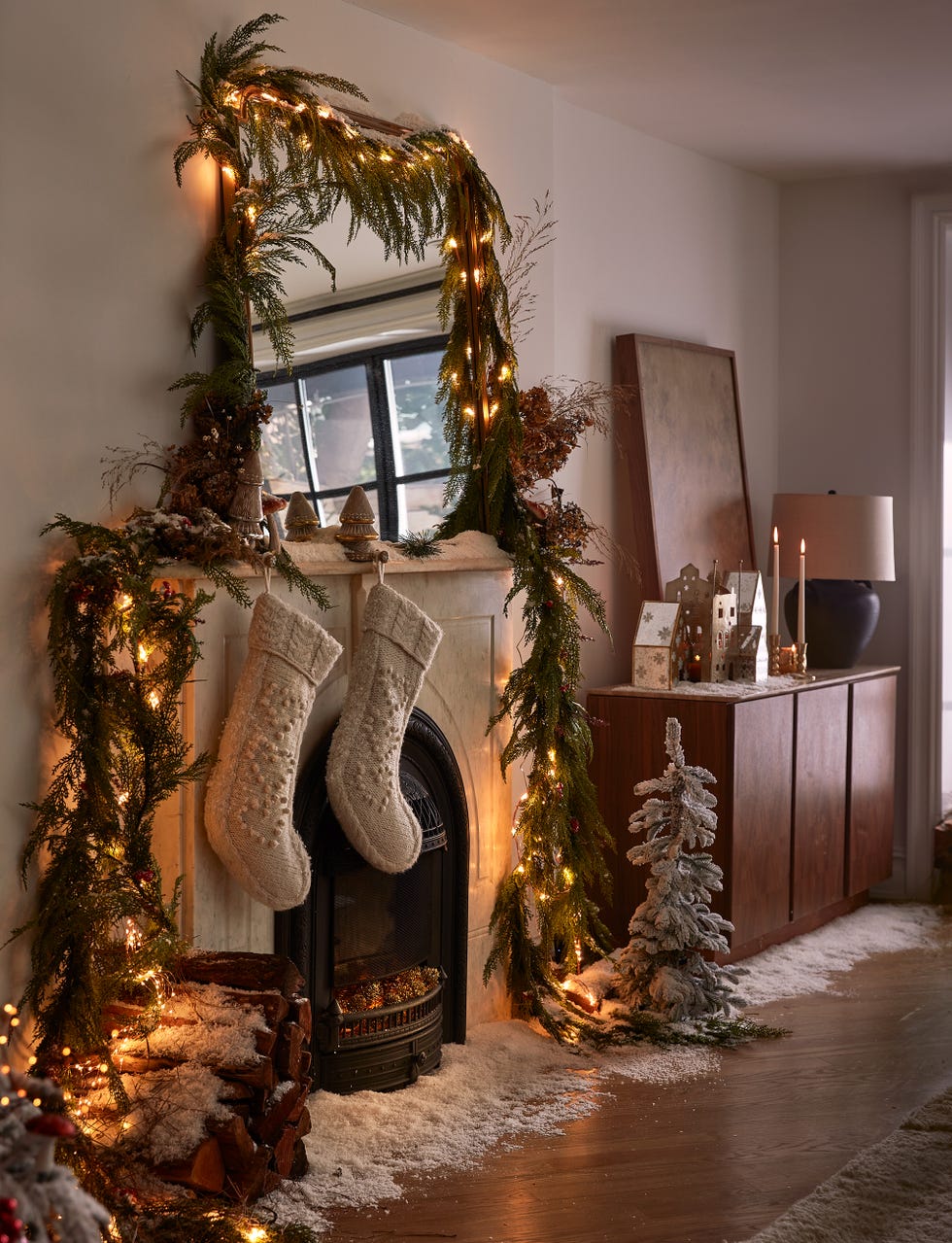 fireplace mantle