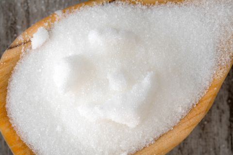 toronto, ontario, canada 20170820 white sugar close up of the unhealthy food inside a wooden spoon photo by roberto machado noalightrocket via getty images