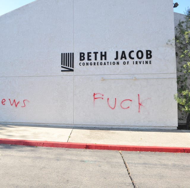 Orange County Synagogue Vandalized With Anti-Semitic Graffiti