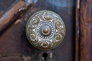 antique brass door knob