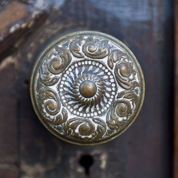 antique brass door knob