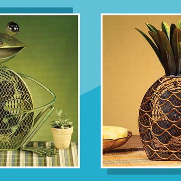 antique frog and pineapple fans
