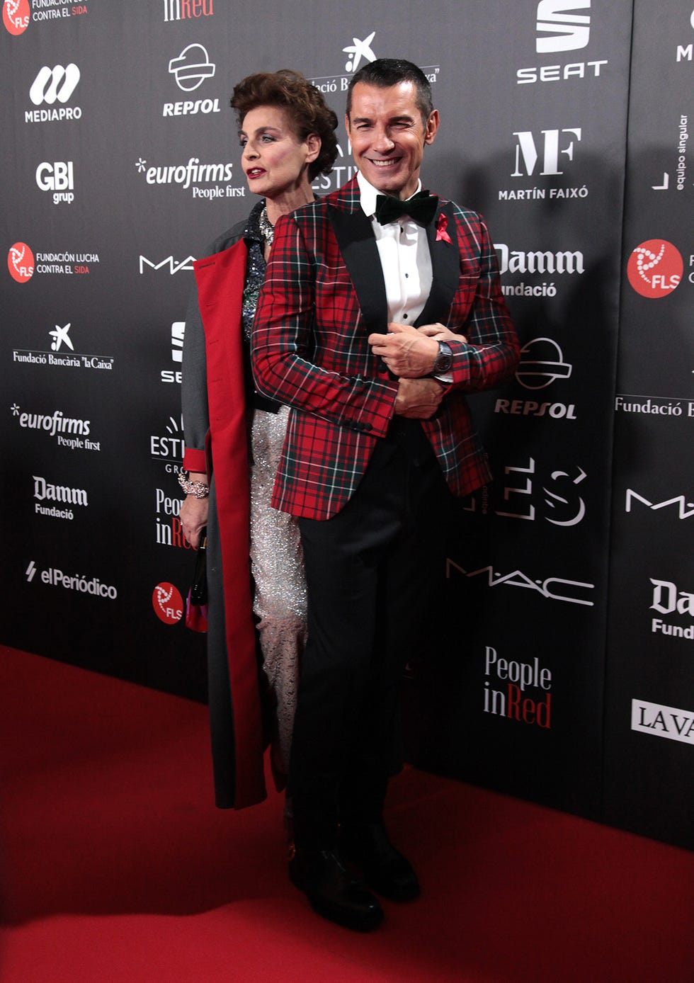 La modelo italiana fue una de las invitadas a la gala 'People in red' cuya recaudación va destinada a la Fundación lucha contra el Sida. Antonia habló de su paso por 'MasterChef Celebrity'.