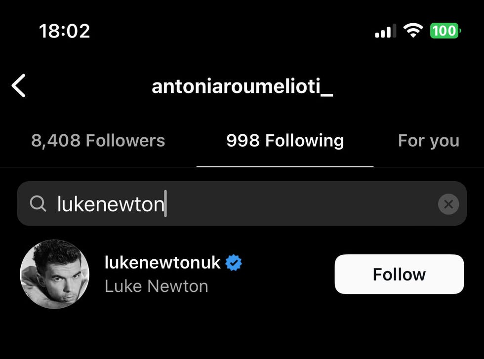 luke e antonia si seguono su instagram