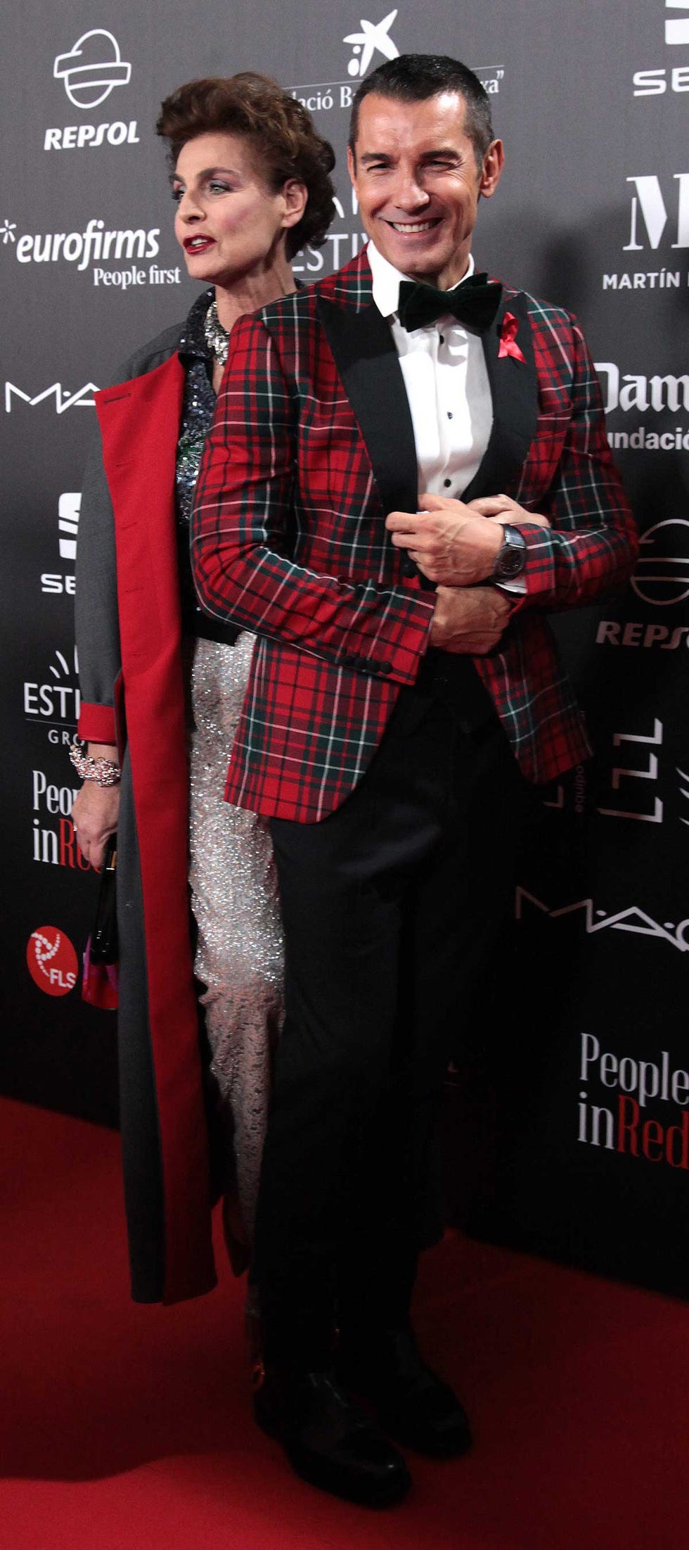Parejas invitadas a la gran gala contra el sida de Barcelona