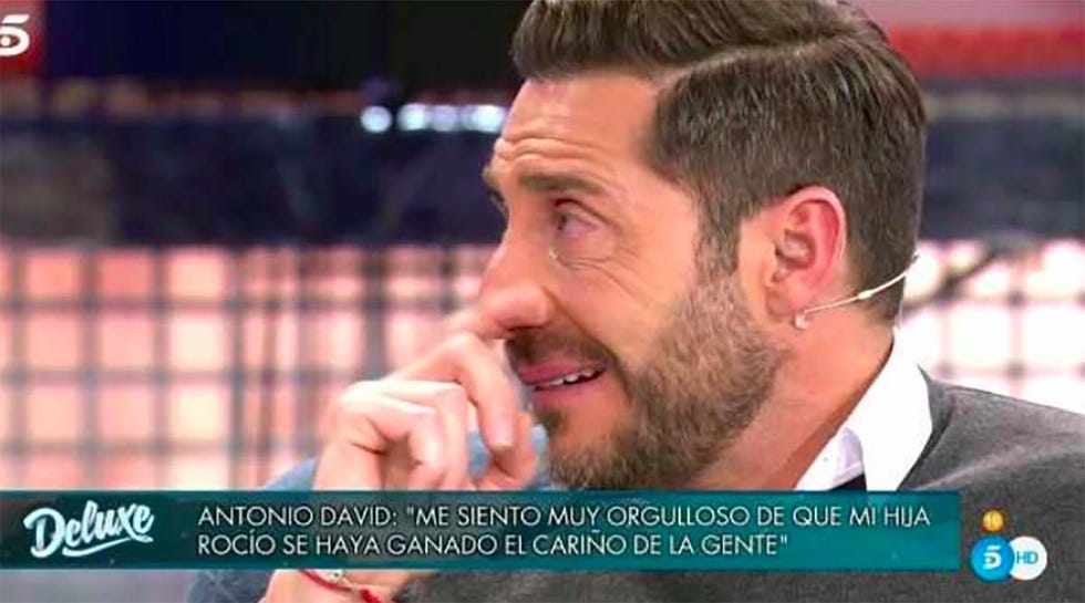 Antonio David Flores emocionado