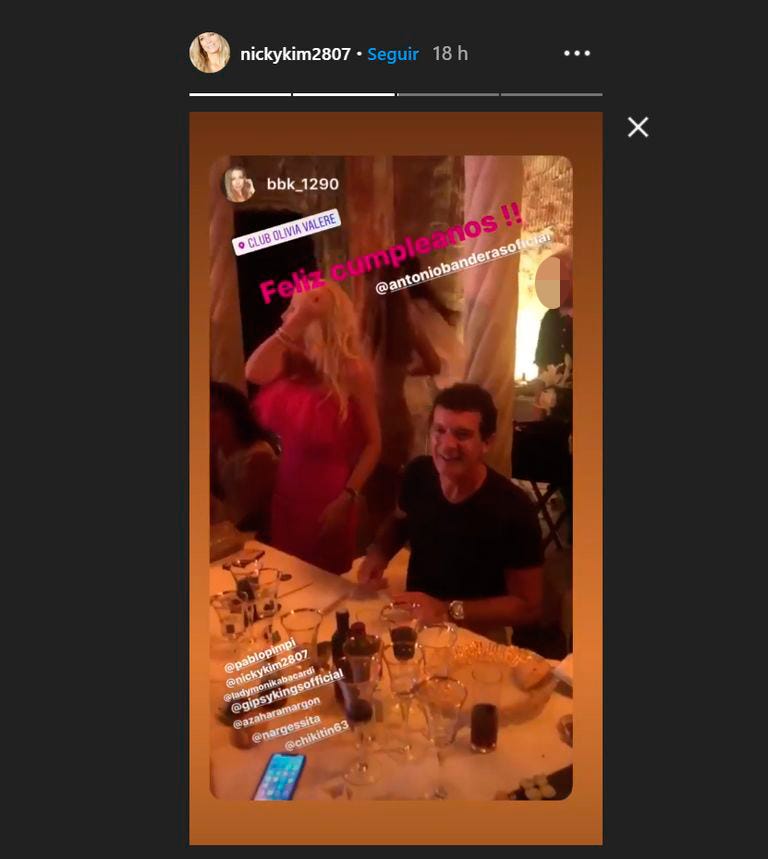 Antonio Banderas, Nicole Kimpel, Antonio Banderas cumpleaños, Antonio Banderas edad, Antonio Banderas novia, Nicole Kimpel felicitacion Antonio Banderas