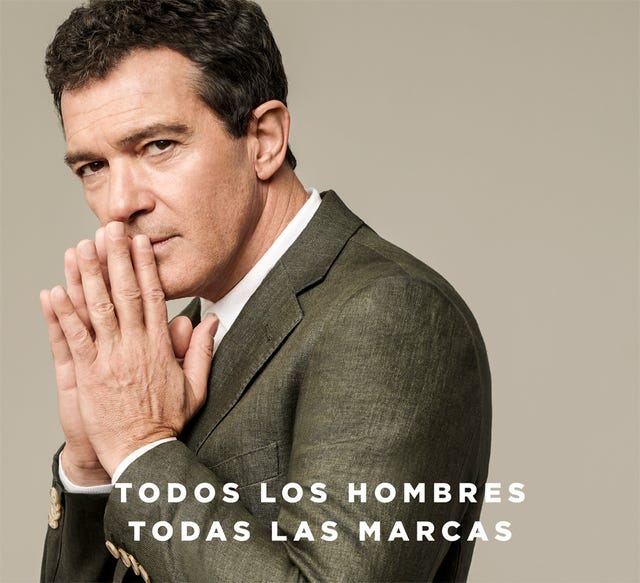 Antonio Banderas, El Corte inglés, Antonio Banderas protagonista de la campaña de moda masculina de El Corte Inglés, Antonio Banderas un seductor polifacético, Antonio Banderas el modelo más polifacético, Antonio Banderas un seductor que nunca pasa de moda