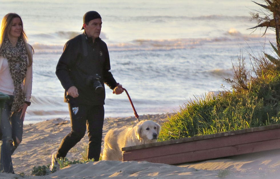 Antonio Banderas y Nicole Kimpel en diciembre de 2014 en Marbella.