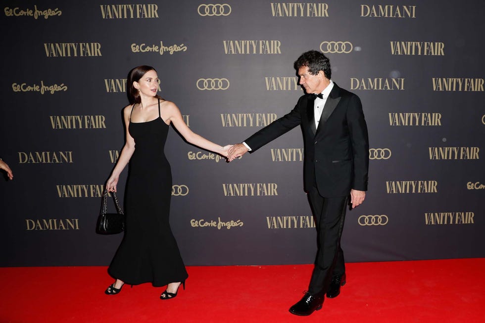 Antonio Banderas junto a su hija, Antonio Banderas apoyo hija, Antonio Banderas apoyo hija premios